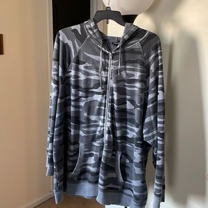 Gently used Torrid Camo hoodie. Lightweight. Sz.5